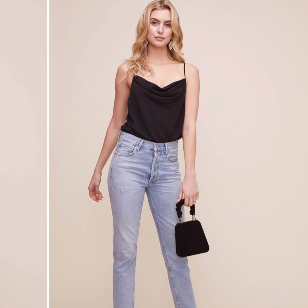 Astr the label cowl neck bodysuit